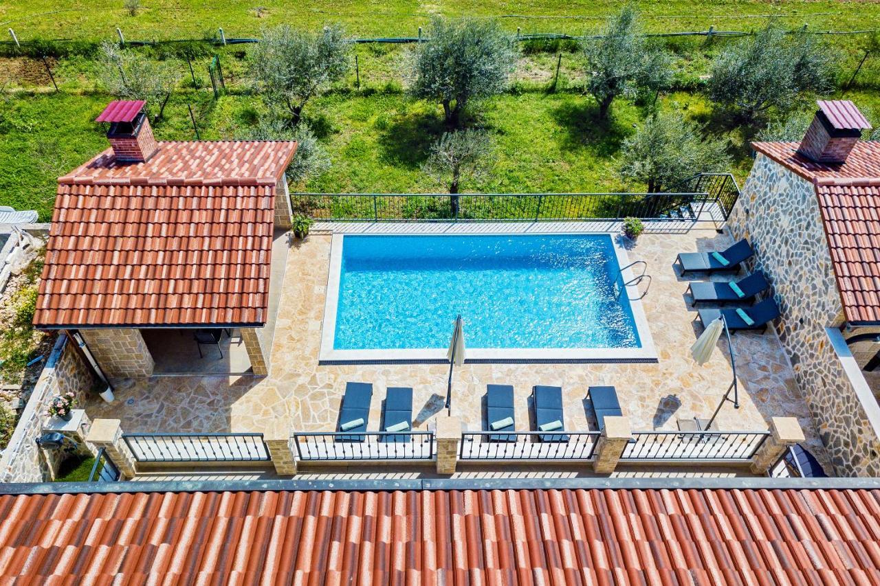 Luxury Stone Villa With Pool - Brisevo Εξωτερικό φωτογραφία